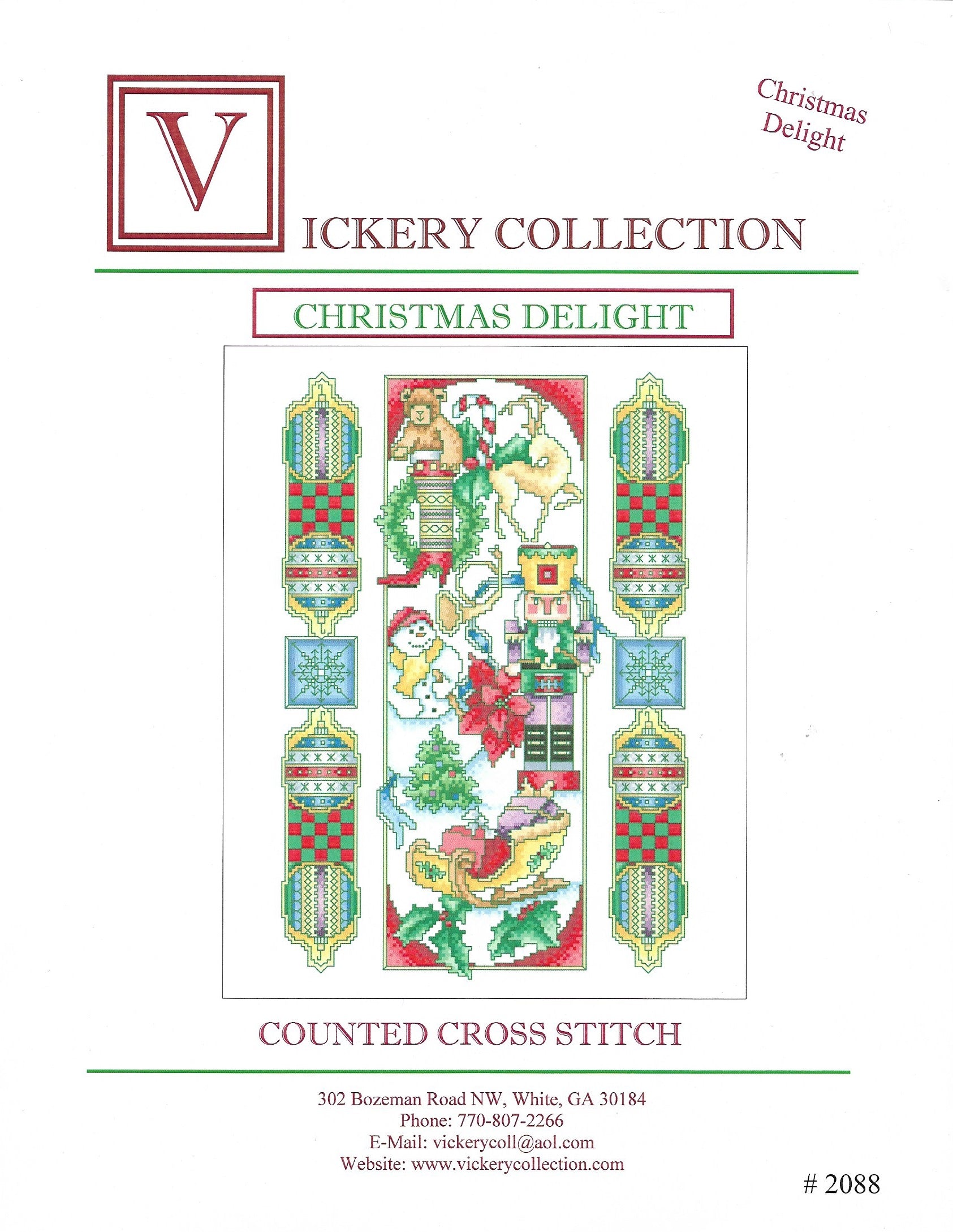 vickery Collection Christmas Delight 2088 cross stitch pattern