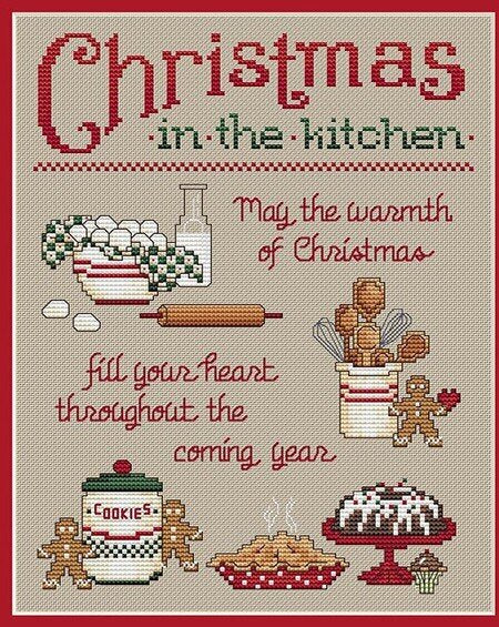 Sue Hillis Christmas In The Kitchen L429 cross stitch pattern