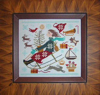 Carriage House Samplings Christmas Joy Ride cross stitch pattern