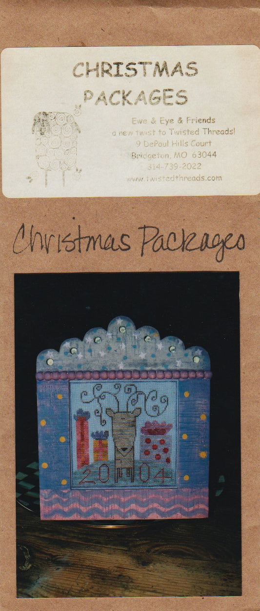 Ewe & Eye Christmas Packages cross stitch pattern