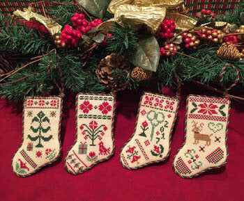 ScissorTail Designs Christmas Stocking Ornaments cross stitch pattern