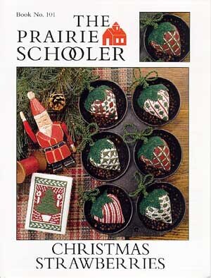 Prairie Schooler Christmas Strawberries PS101 cross stitch pattern