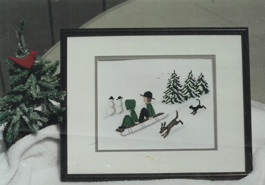 Diane Graebner Christmas Time Sledding DGX-067 amish cross stitch pattern