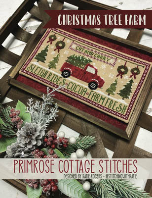 Primrose Cottage Christmas Tree Farm cross stitch pattern