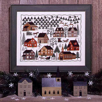 Prairie Schooler Christmas Village PS79 cross stitch pattern