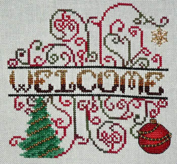MarNic Christmas Welcome 2011-19 cross stitch pattern