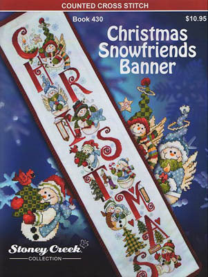 Stoney Creek Christmas Snowfriends Banner BK430 cross stitch booklet