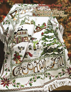 Stoney Creek Christmas Village Collectors' Series Afghan BK517 cross stitch booklet