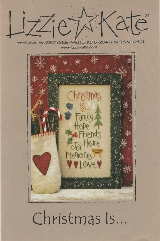 Lizzie Kate Christmas Is..., LK091 cross stitch pattern