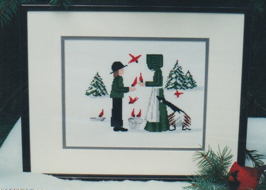 Diane Graebner Christmastime Bird Feeders DGX-079 Amish cross stitch pattern