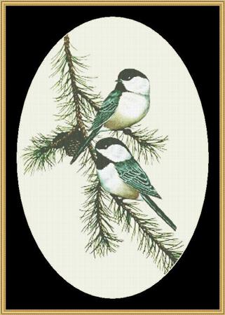 Chickadees pattern