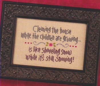 Lizzie Kate Cleaning The House S92 cross stitch pattern