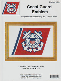 Design Connection Coast Guard Emblem cross stitch pattern