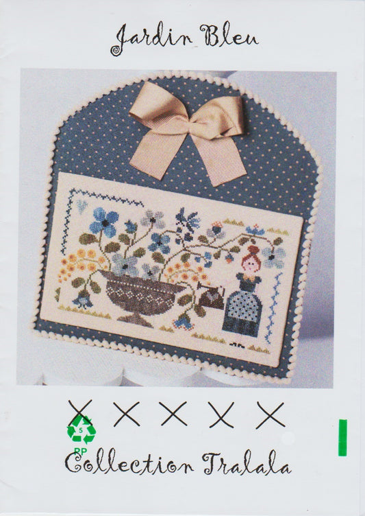 TraLaLa Jardin Bleu cross stitch pattern