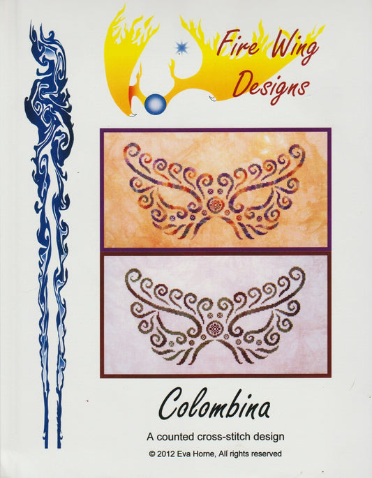 Fire Wing Designs Colombina cross stitch pattern