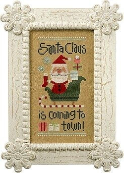Lizzie kate Coming To Town - Santa '11 S100 christmas cross stitch pattern