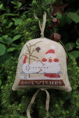 Thistles Cool Wishes Snowglobe 2106 Christmas cross stitch pattern