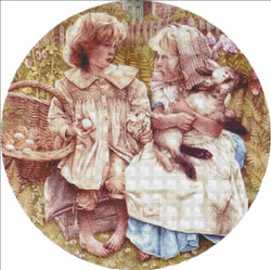 Heaven and Eartyh Design Country Children cross stitch pattern