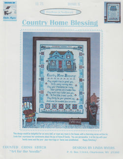 Linda Myers Country Home Blessing 75 Amish cross stitch pattern