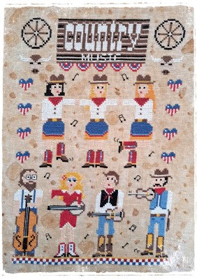 Fairy Wool in the Wood Country Music cross stitch pattern