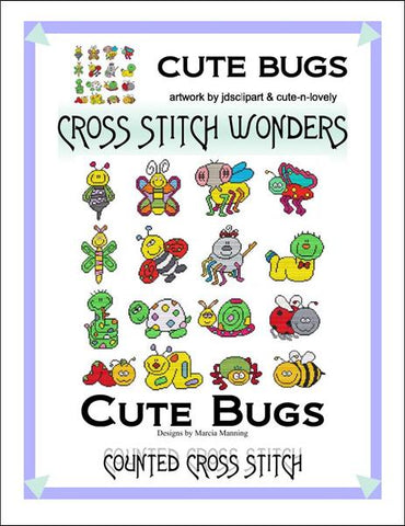 Cross Stitch Wonders Marcia Manning Cute Bugs Cross stitch pattern