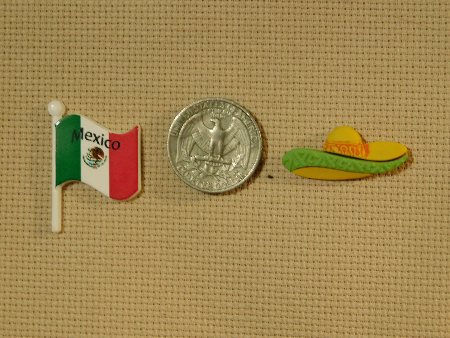 Mexican Flag and Sombrero needle minders