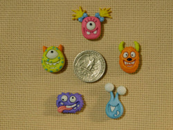 Silly Monster Faces needle minders