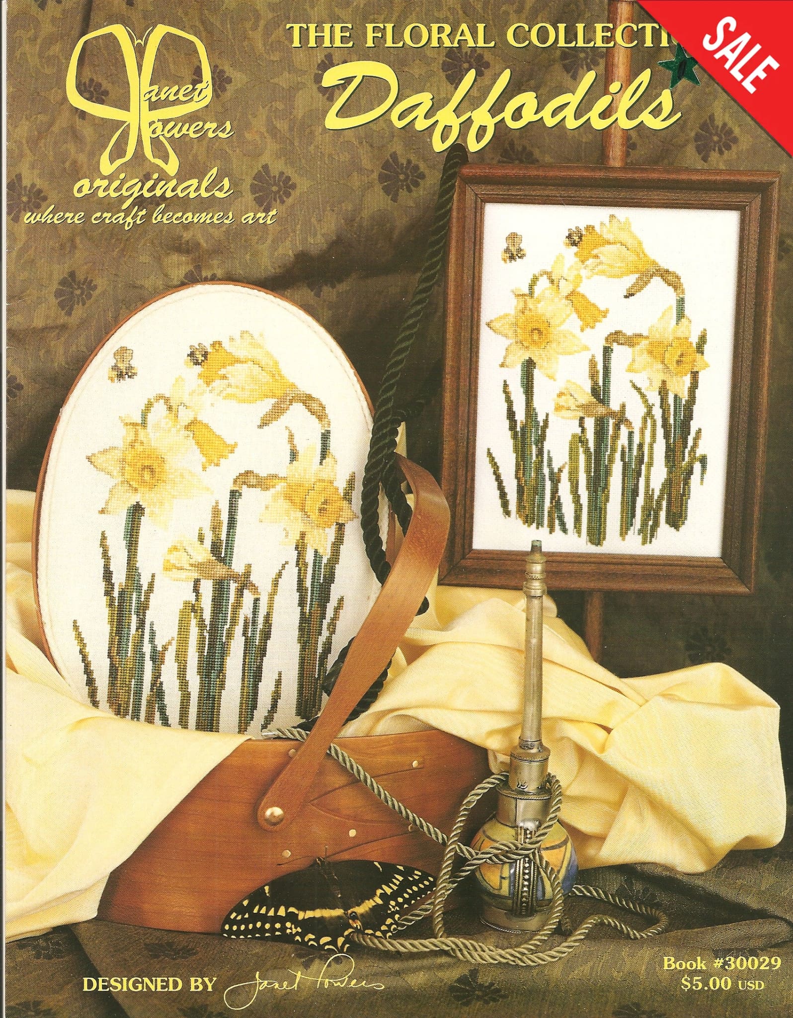 Jeanette Crews janet Powers Daffodils 30029 flower cross stitch pattern