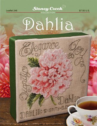 Stoney Creek Dahlia LFT246 flower cross stitch pattern