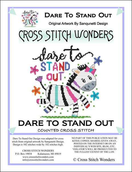 Cross Stitch Wonders Marcia Manning Dare To Stand Out Cross stitch pattern