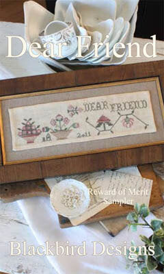 Blackbird Designs Dear Friend cross stitch pattern