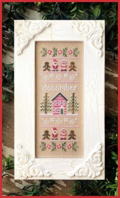 Country Cottage Needleworks Sampler of the Month December cross stitch pattern