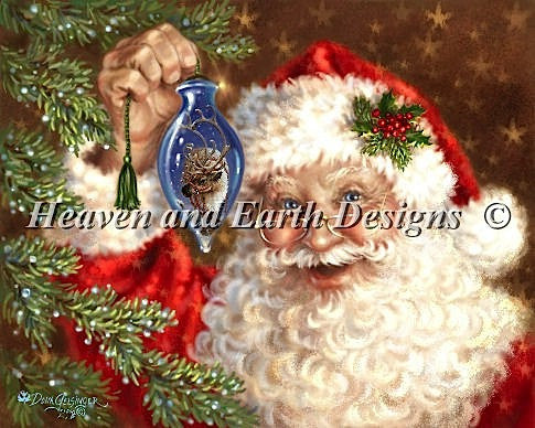 Heaven and Earth designs Deck the Halls by Dona Gelsinger christmas cross stitch pattern