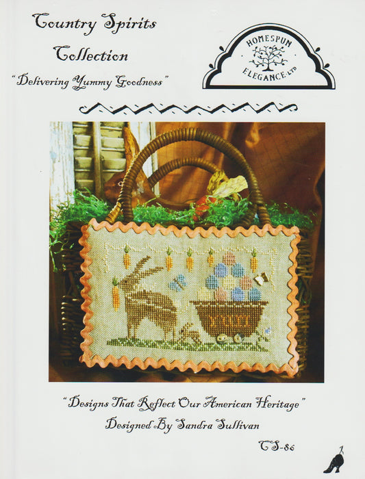 Homespun Elegance Delivering Yummy Goodness CS-86 Easter cross stitch pattern