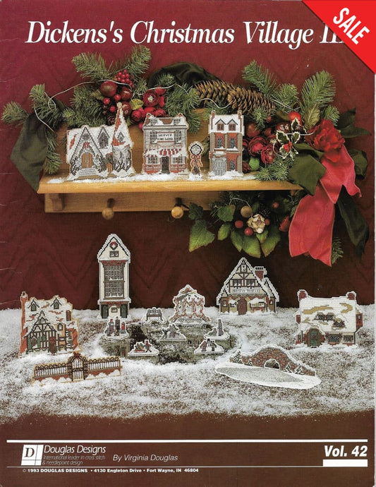 Douglas Designs Dicken's Christmas Village III Vol 42 cross stitch pattern