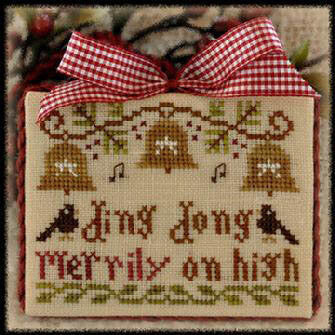 Little House Needleworks Ding Dong - 2012 Ornament 5 christmas ornament cross stitch pattern