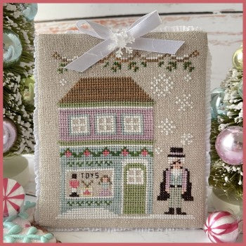 Country Cottage Needleworks Drosselmeyer's Toy Store Nutcracker Village 11 cross stitch pattern