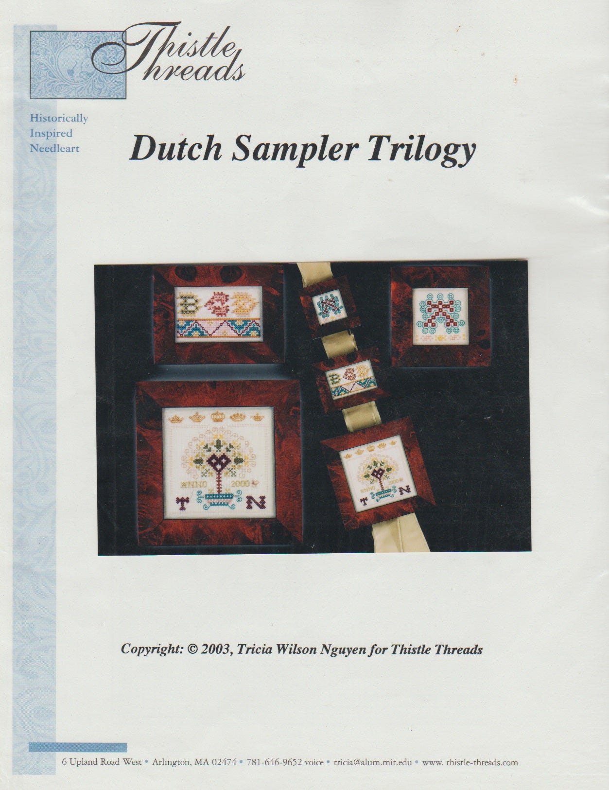 Thistle Threads Dutch Sampler Trilogy cross stitch pattern