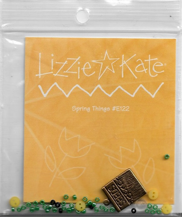 Lizzie Kate Spring Things embellishment Pack #E122 cross stitch