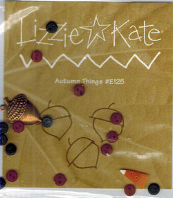 Lizzie Kate Autumn Things Embellishment pack E125