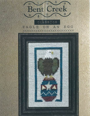 Bent Creek Eagle on an Egg cross stitch pattern