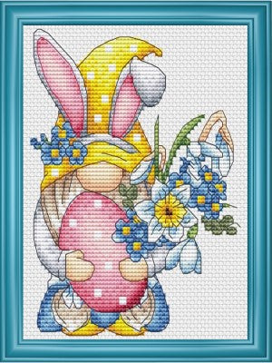 Grille Point de Croix Easter Gnome 2022 cross stitch pattern