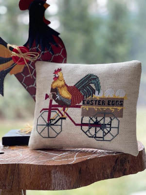 Twin Peak Primitives Easter Rooster cross stitch pattern