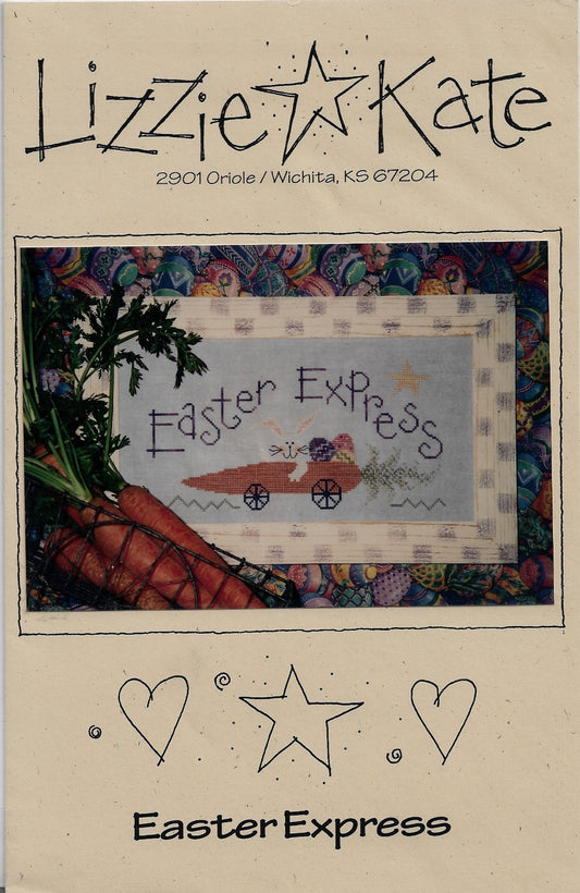 Lizzie Kate Easter Express, LK027 cross stitch pattern
