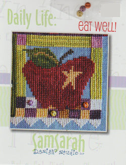 Sam Sarah Eat Well! P063 cross stitch pattern