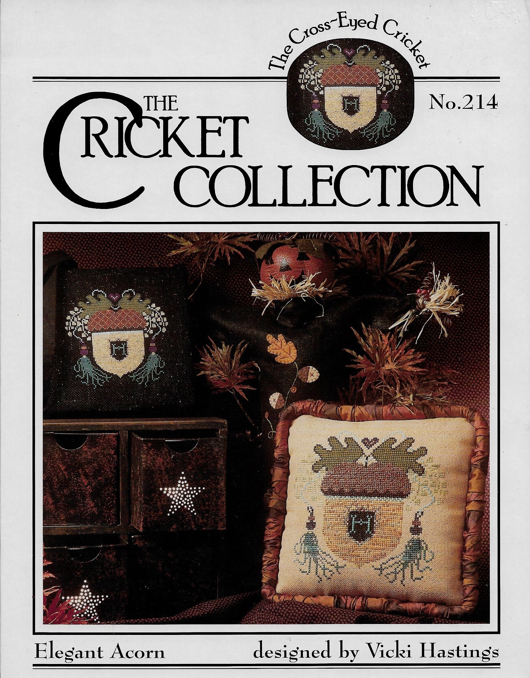 Cricket Collection Elegant Acorns cross stitch pattern