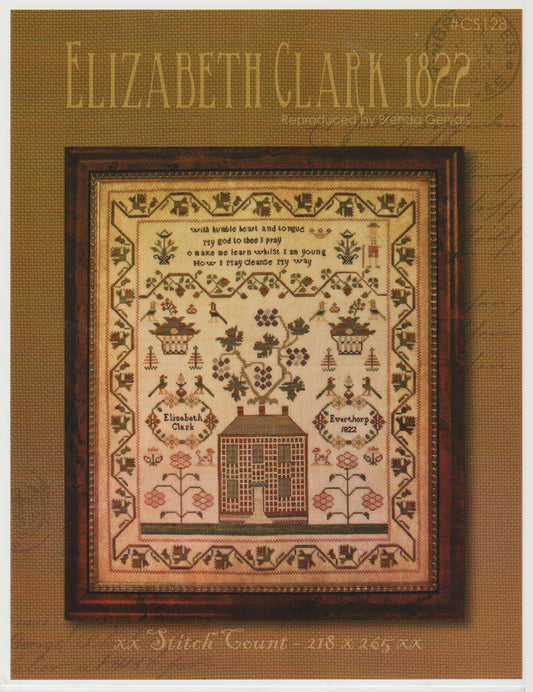 With Thy Needle Elizabeth Clark 1822 cross stitch pattern