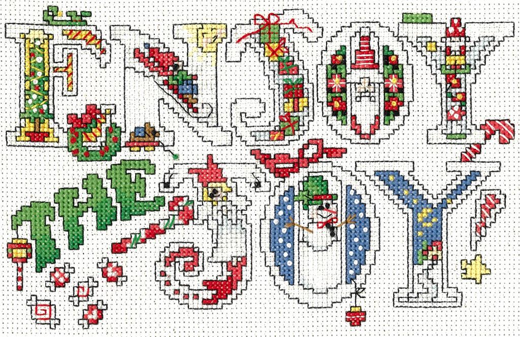 Imaginating Enjoy the Joy 3336 christmas cross stitch pattern