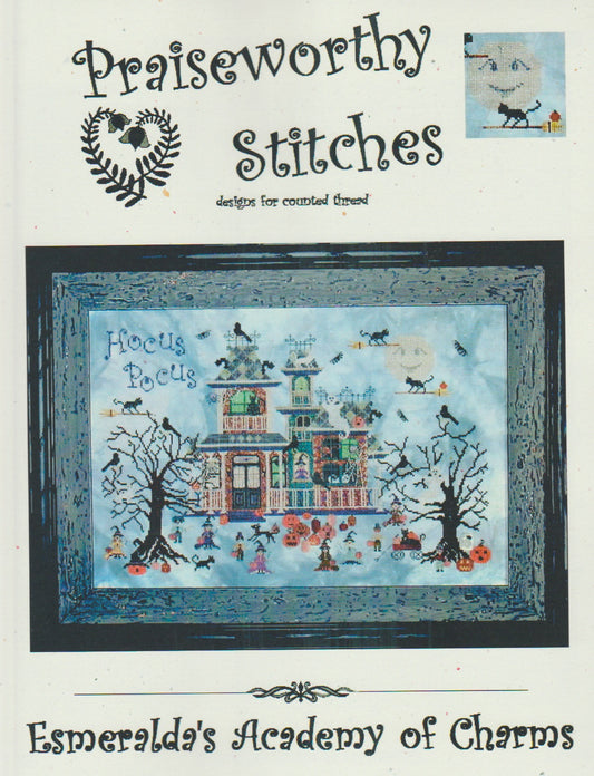 Praiseworthy Stitches Esmeralda's Academy Of Charms halloween cross stitch pattern