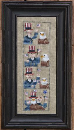 Bent Creek Flags & Friends cross stitch pattern